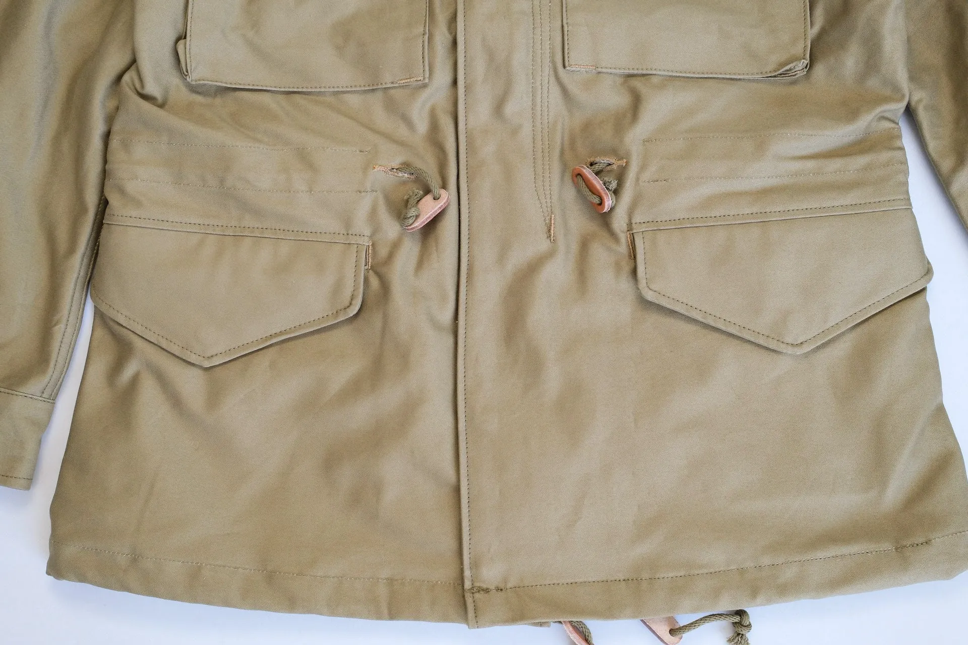 Freewheelers "M-1951" Military Back Satin Field Jacket (Dark Tan)
