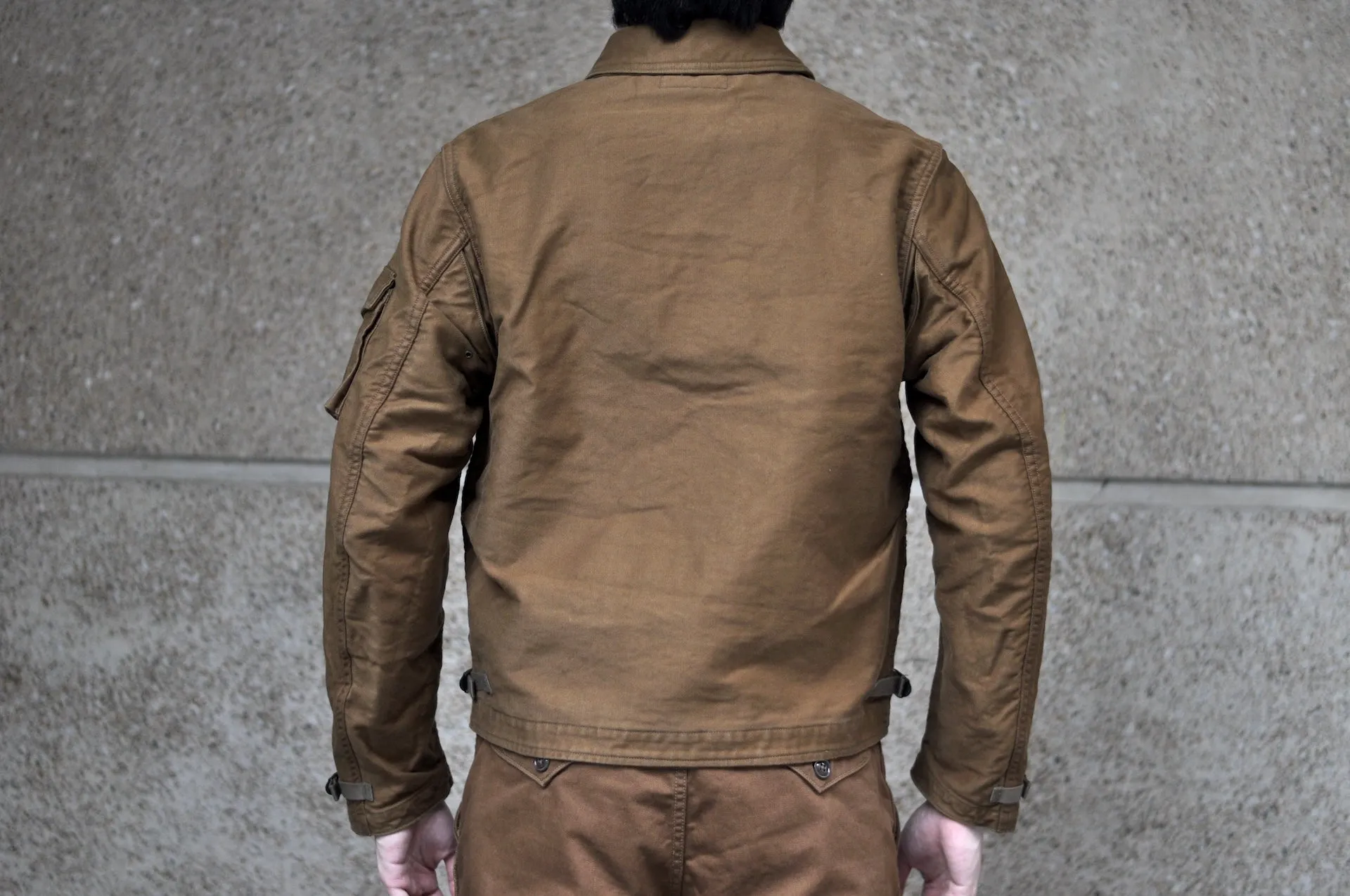 Freewheelers "S-8 Aviators" Summer Flying Jacket (Sepia Brown)