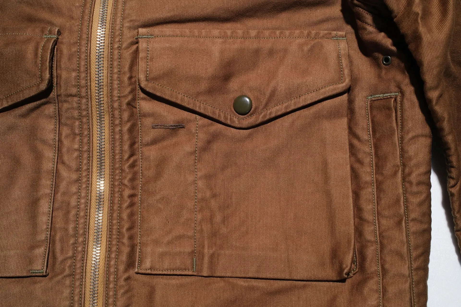 Freewheelers "S-8 Aviators" Summer Flying Jacket (Sepia Brown)