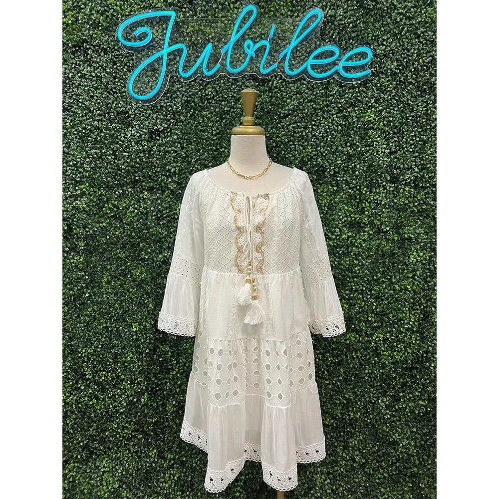 Giselle White Off The Shoulder Dress