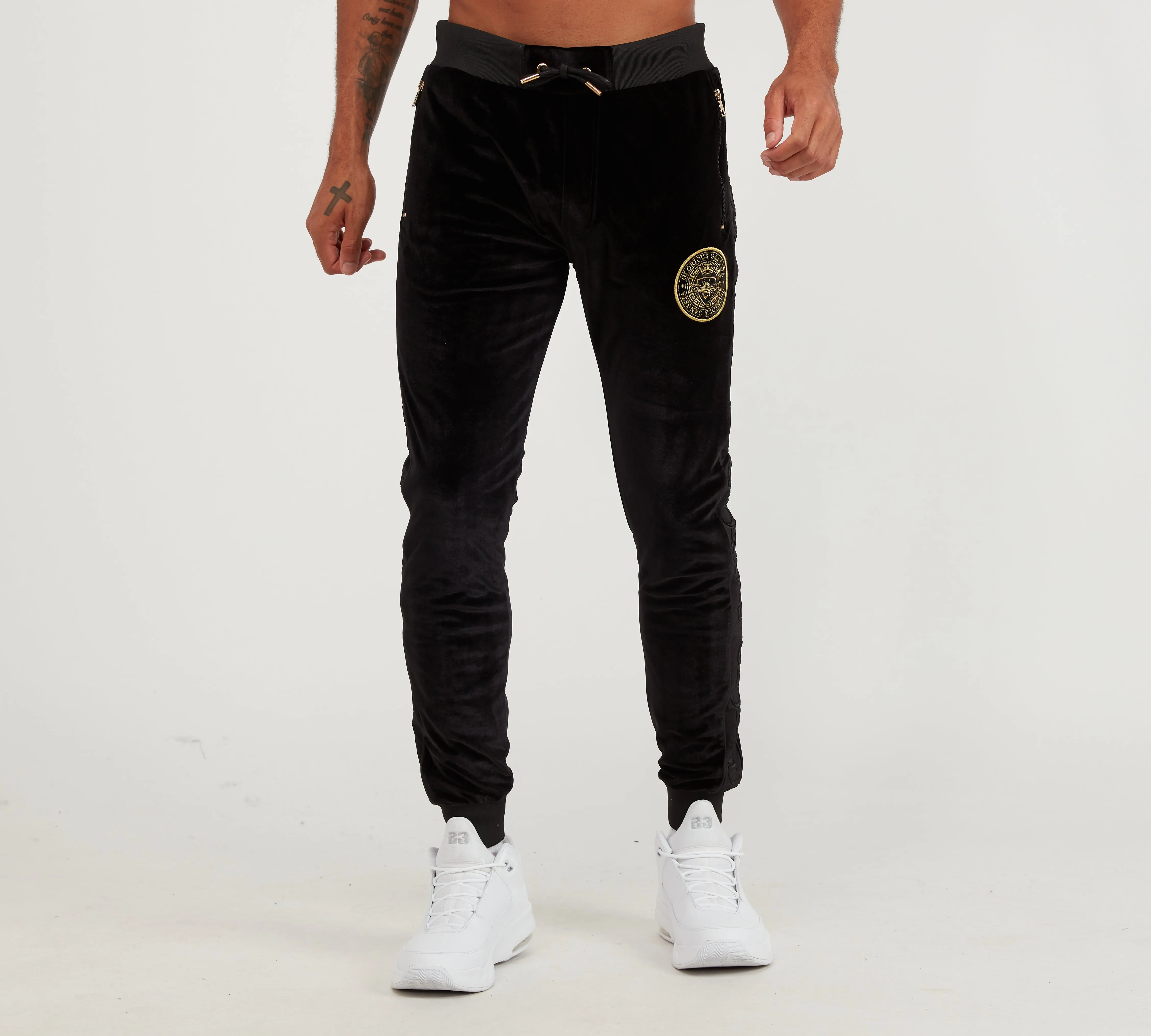 Glorious Gangsta Vega Velour Jogger Black