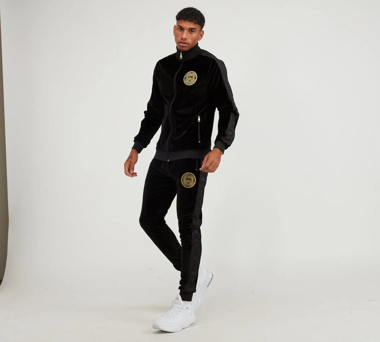 Glorious Gangsta Vega Velour Jogger Black