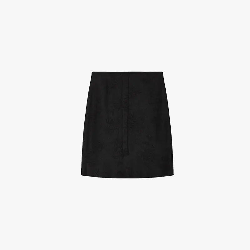 Glossy Satin Bias Cut Skirt