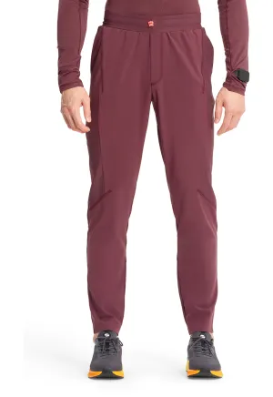 GNR8 IN008A Men's Mid Rise Slim Tapered Leg Pants Plum Velvet