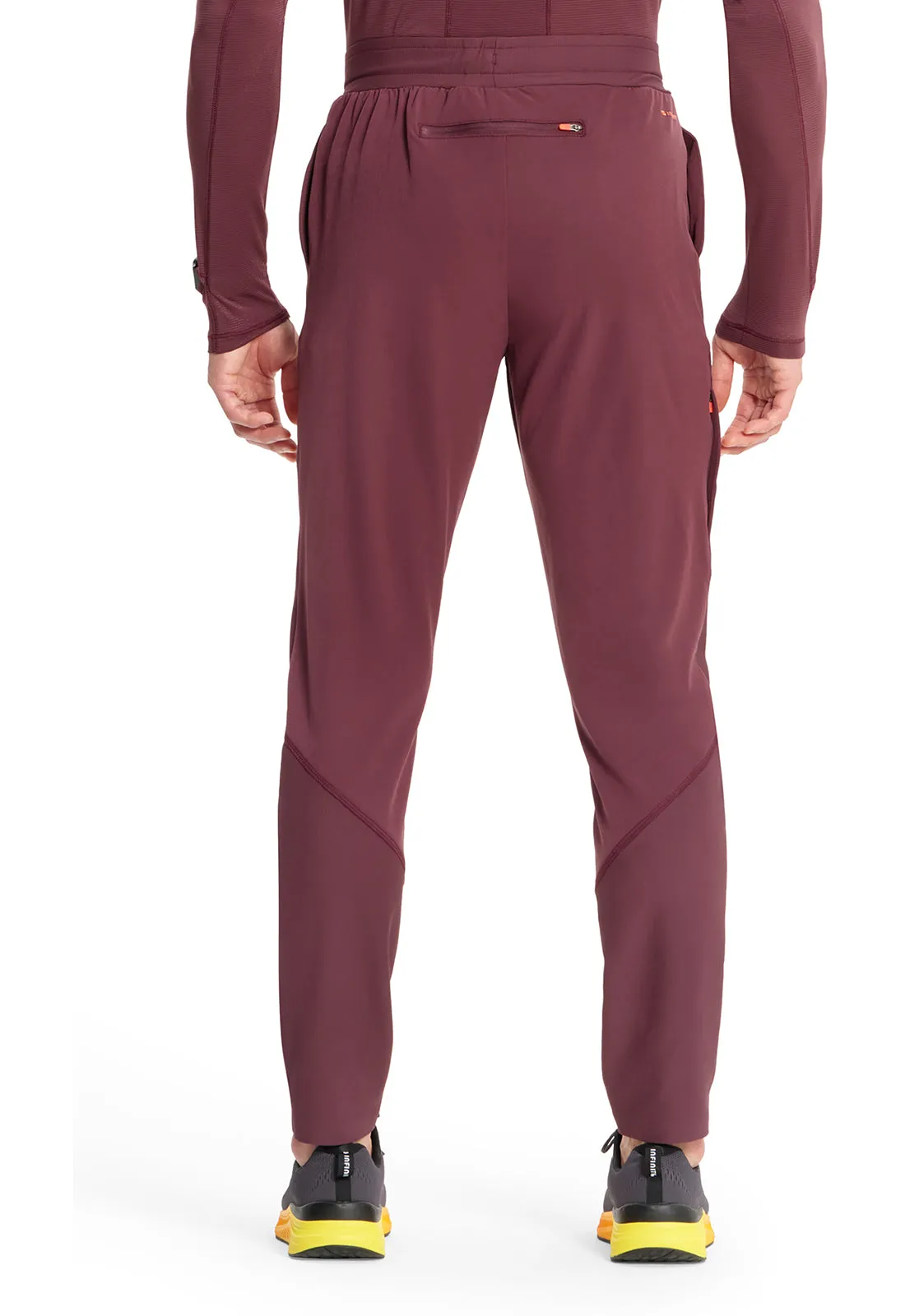 GNR8 IN008A Men's Mid Rise Slim Tapered Leg Pants Plum Velvet