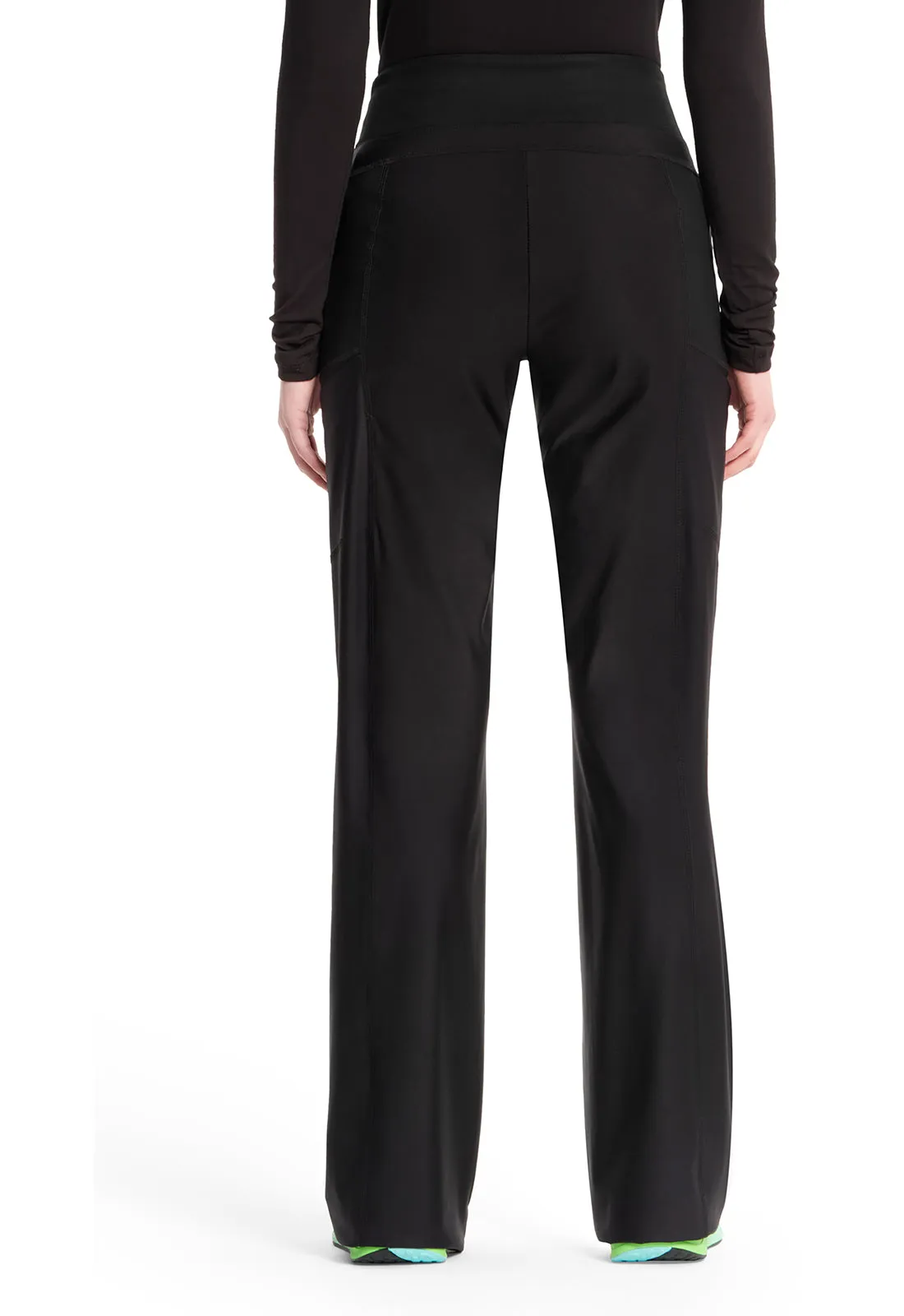 GNR8 Kinetic  IN009A Knit Mid Rise Pull-on Trouser Pants Black