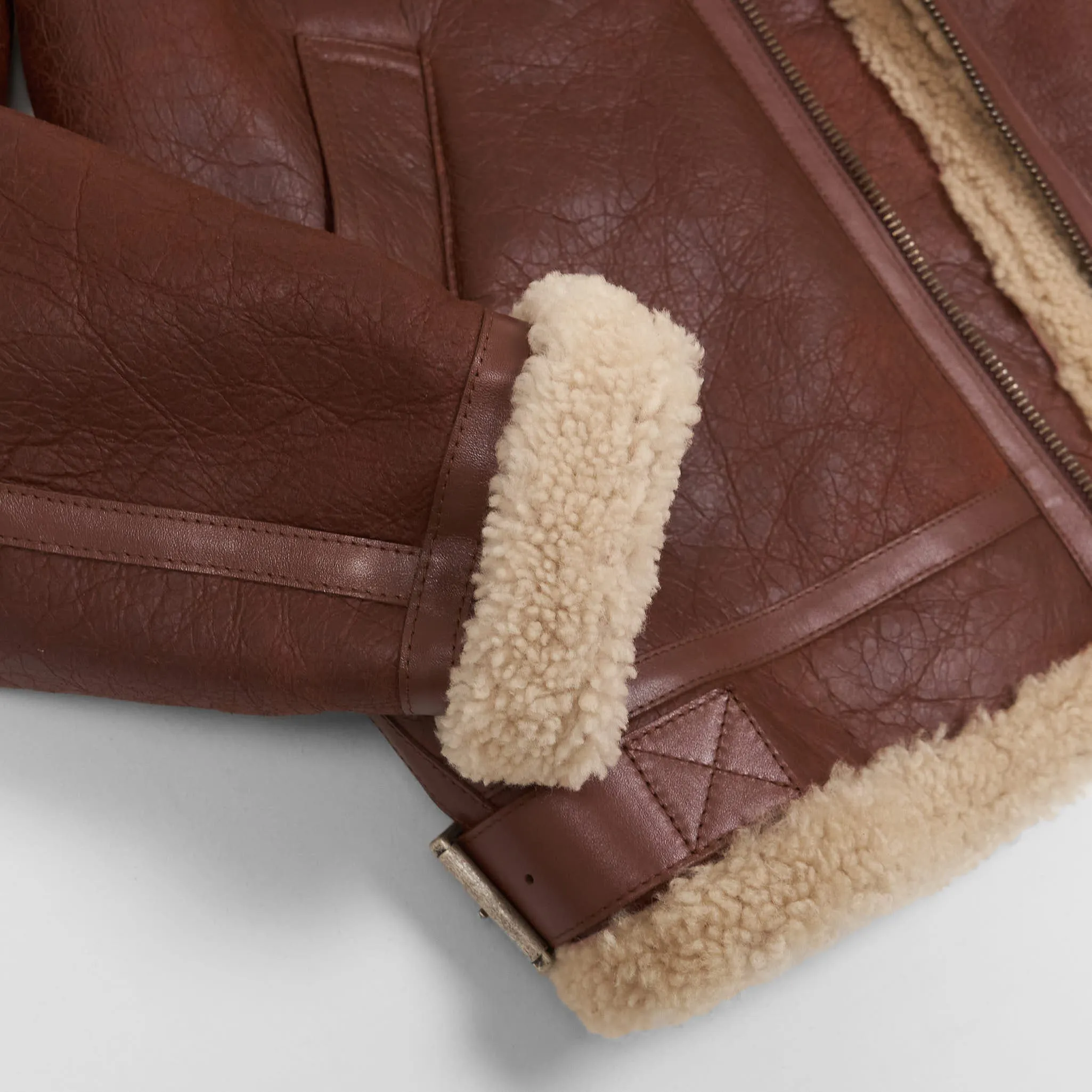 Golden Goose B-3 Shearling Leather Jacket