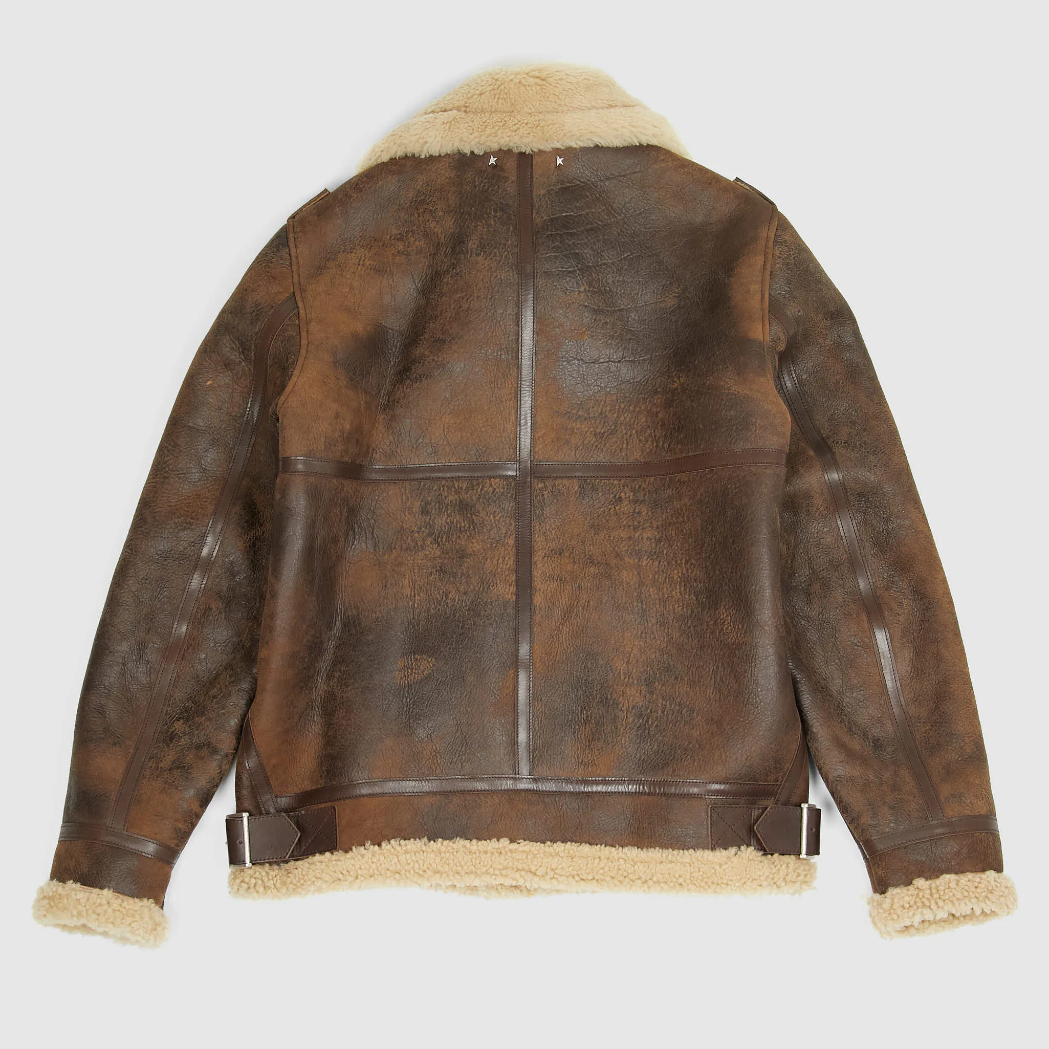 Golden Goose B-3 Shearling Leather Jacket