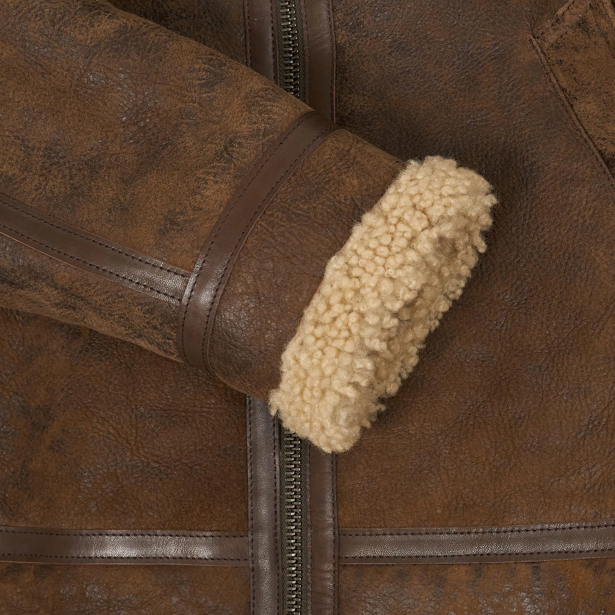 Golden Goose B-3 Shearling Leather Jacket
