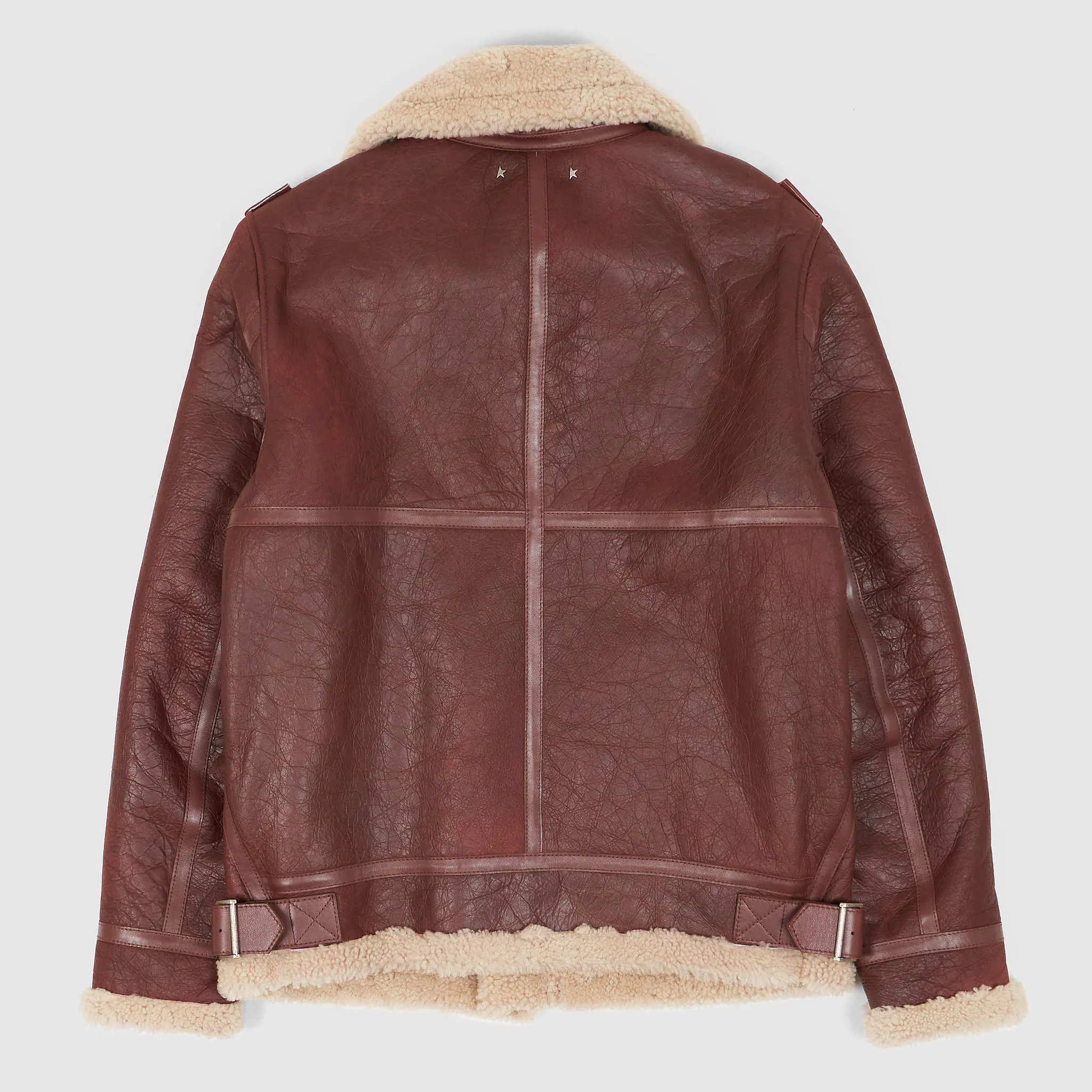 Golden Goose B-3 Shearling Leather Jacket