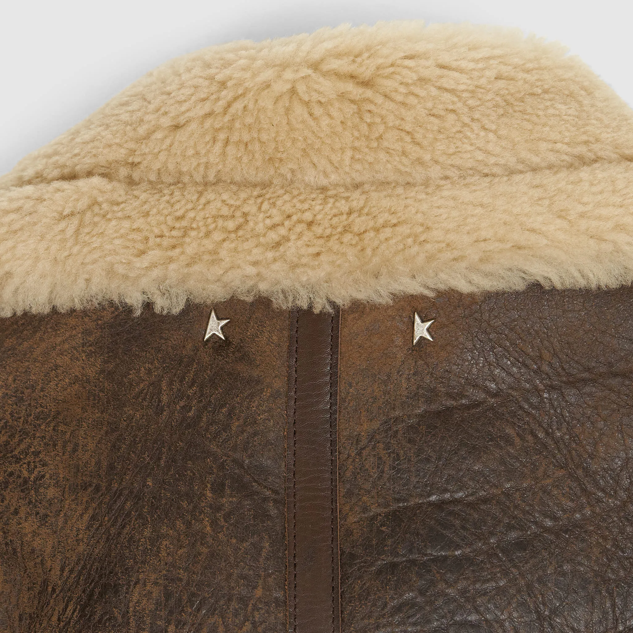 Golden Goose B-3 Shearling Leather Jacket
