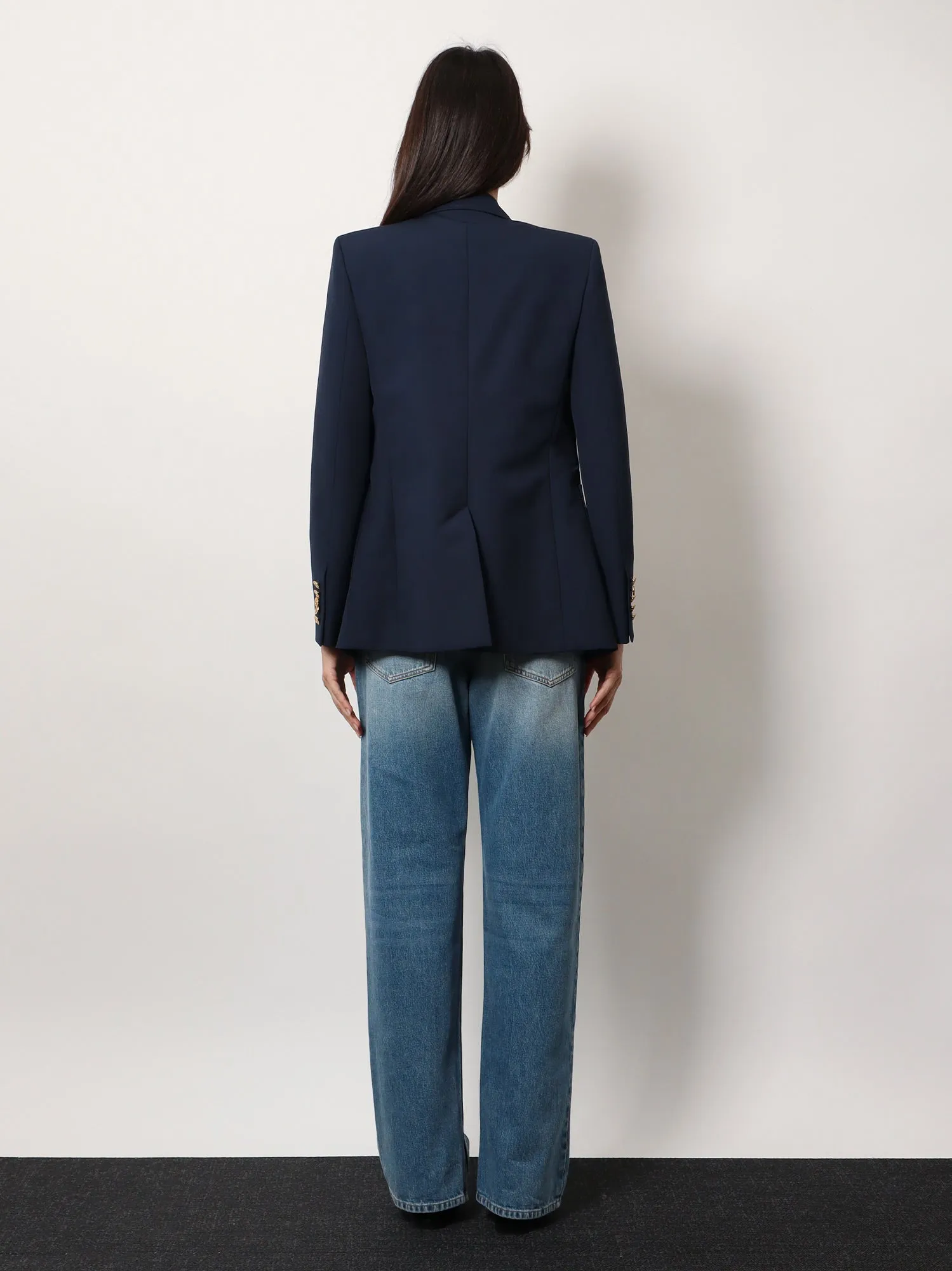 Gucci Cotton Blazer With Iconic Gucci Crest Buttons