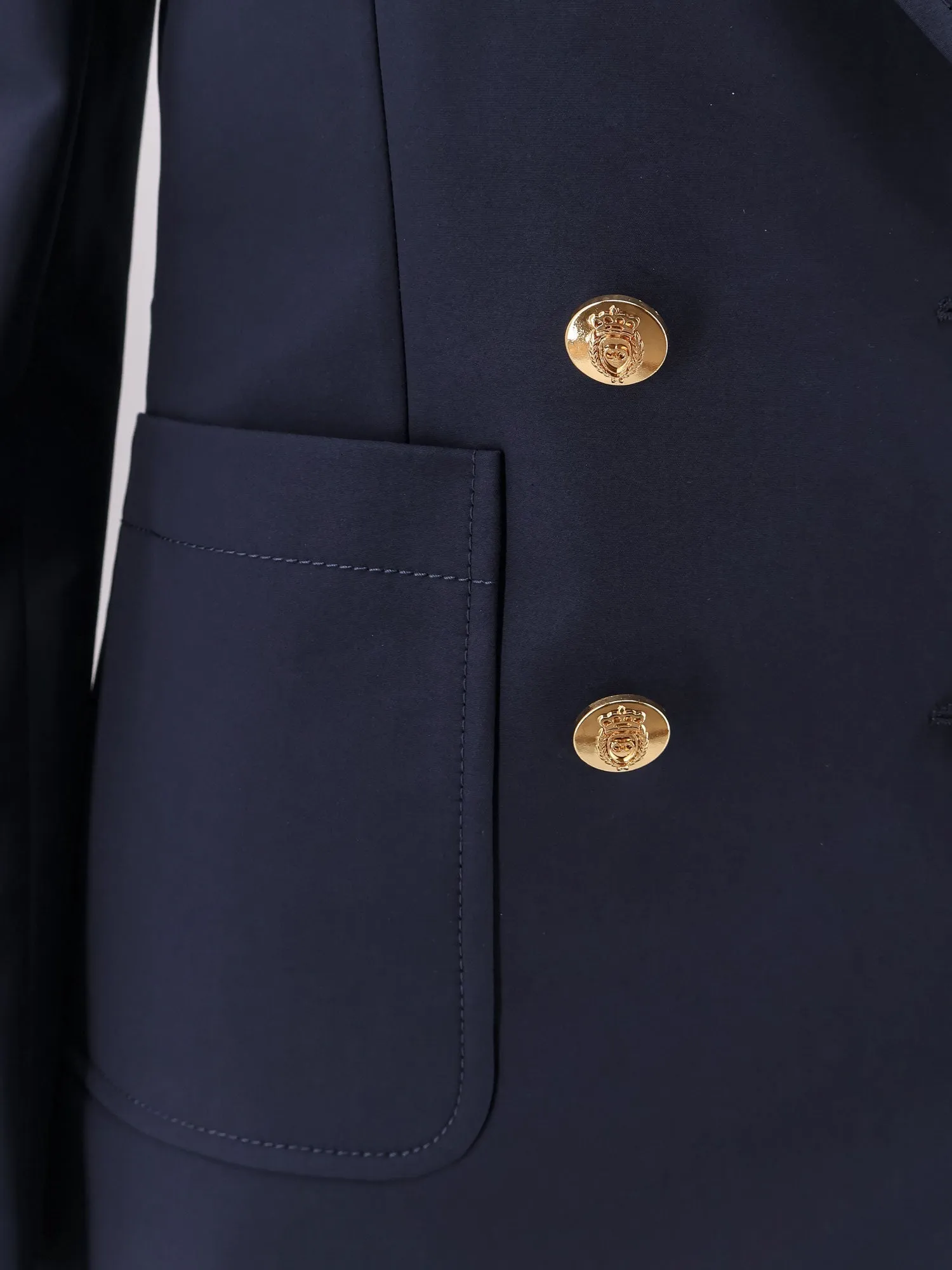 Gucci Cotton Blazer With Iconic Gucci Crest Buttons