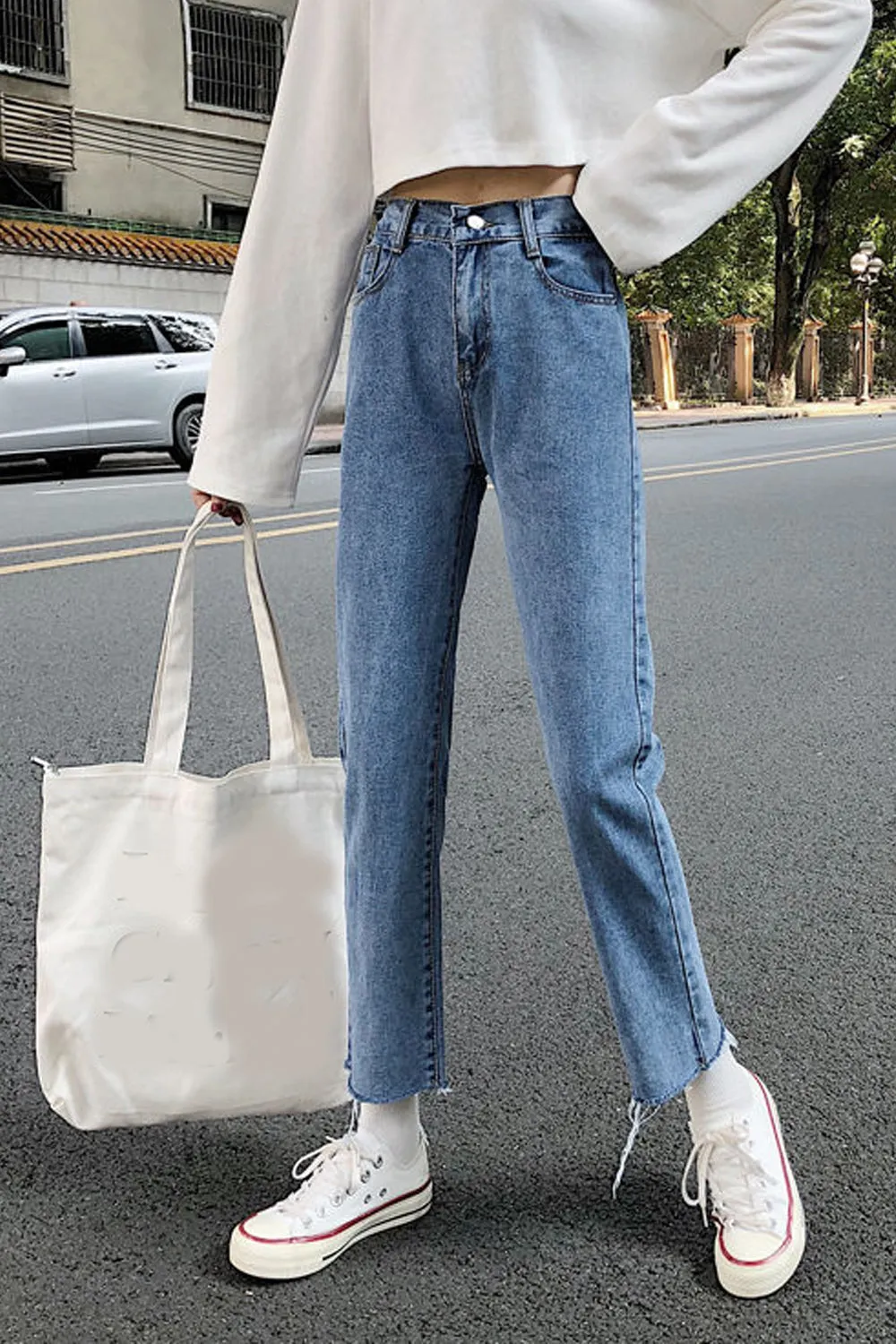 High Waist Pencil Long Jeans Pants