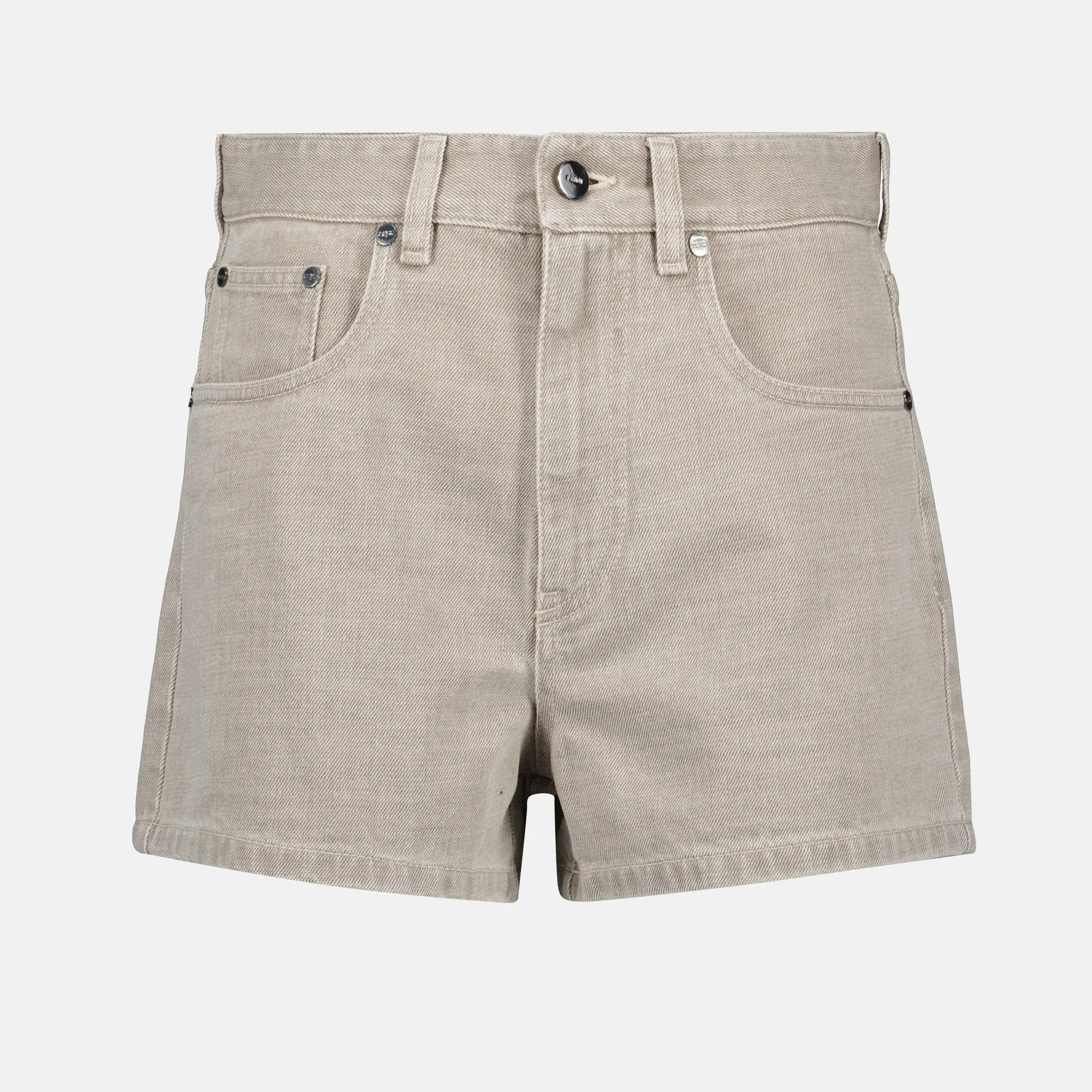 High-Waisted Denim Shorts