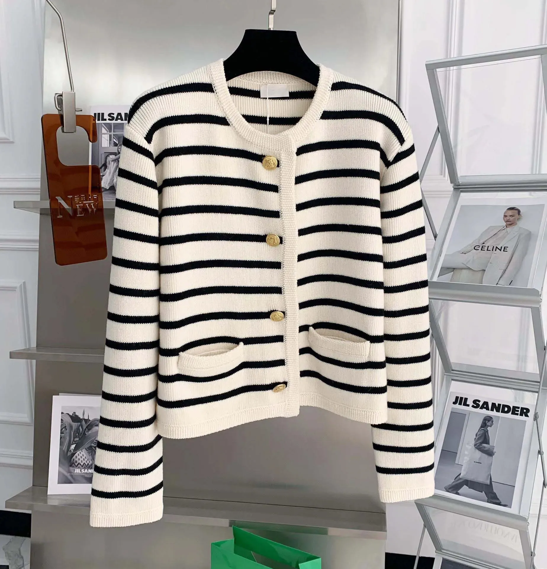 HOLLY | STRIPED CASUAL CARDIGAN