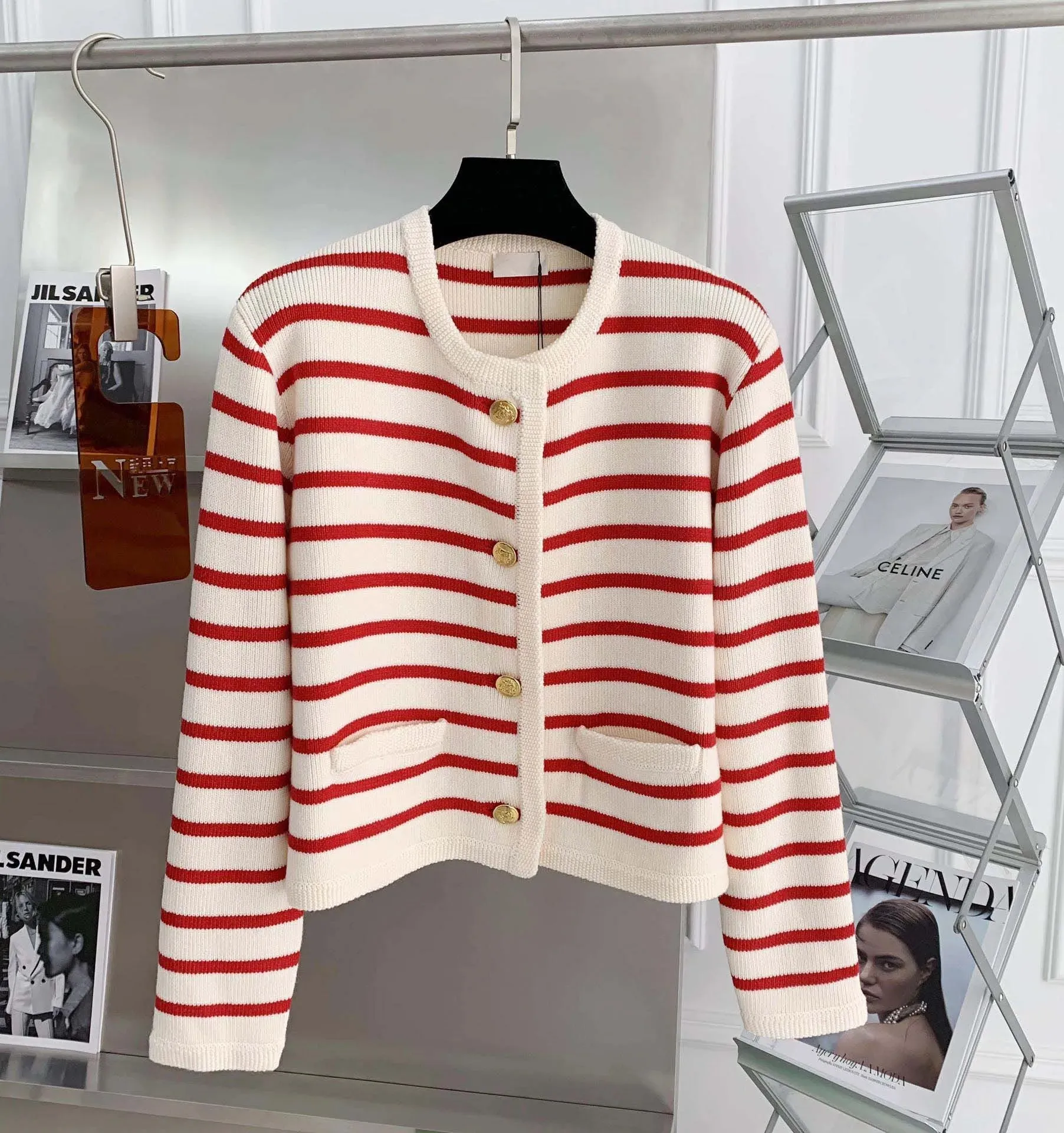 HOLLY | STRIPED CASUAL CARDIGAN