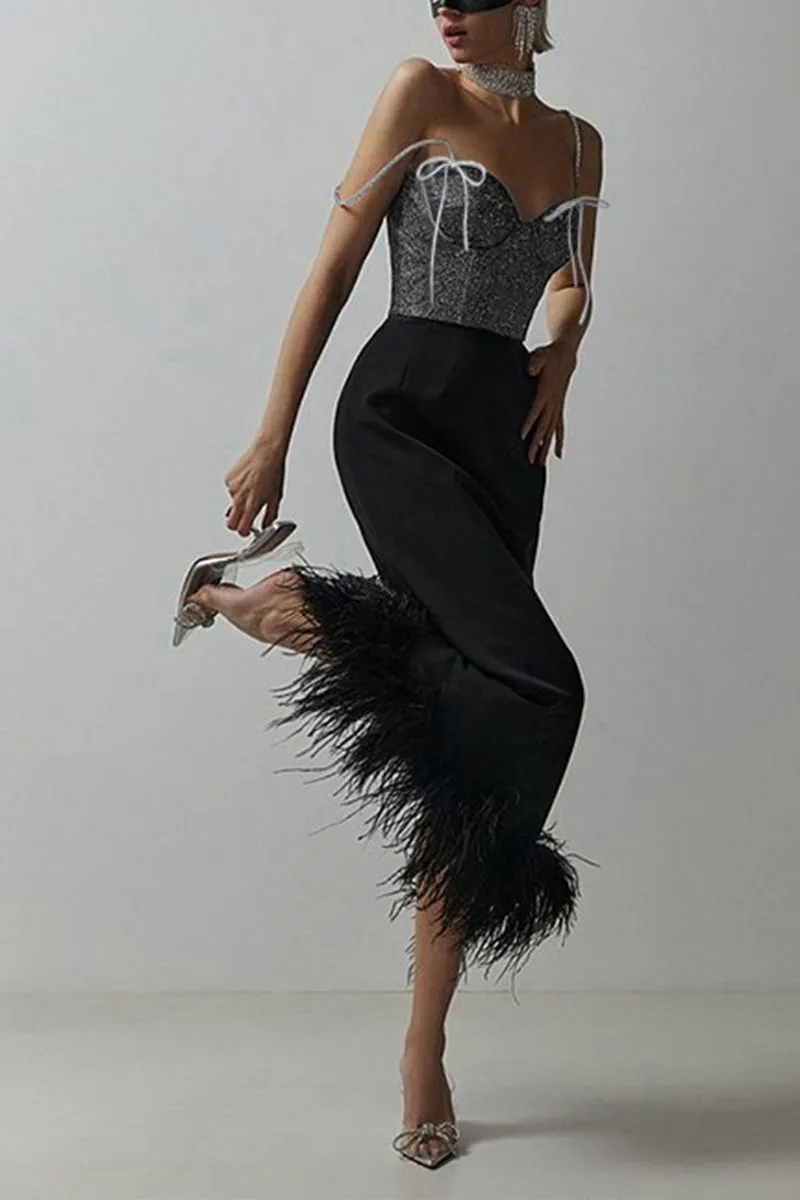 HTR1070  Sparkling Corset Top