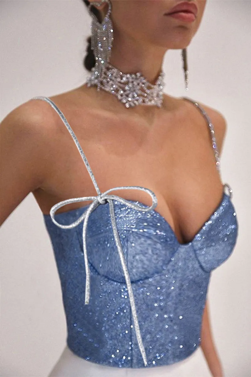 HTR1070  Sparkling Corset Top