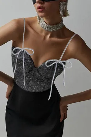 HTR1070  Sparkling Corset Top