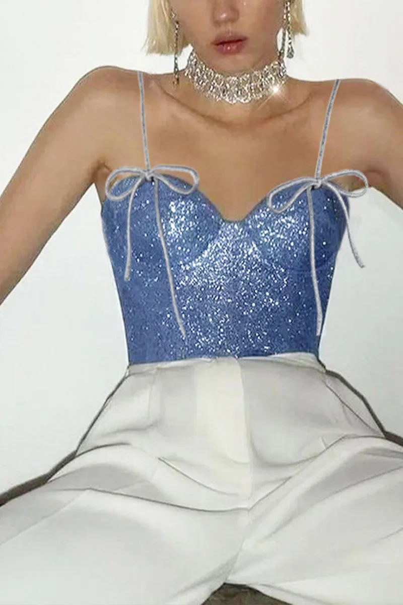 HTR1070  Sparkling Corset Top