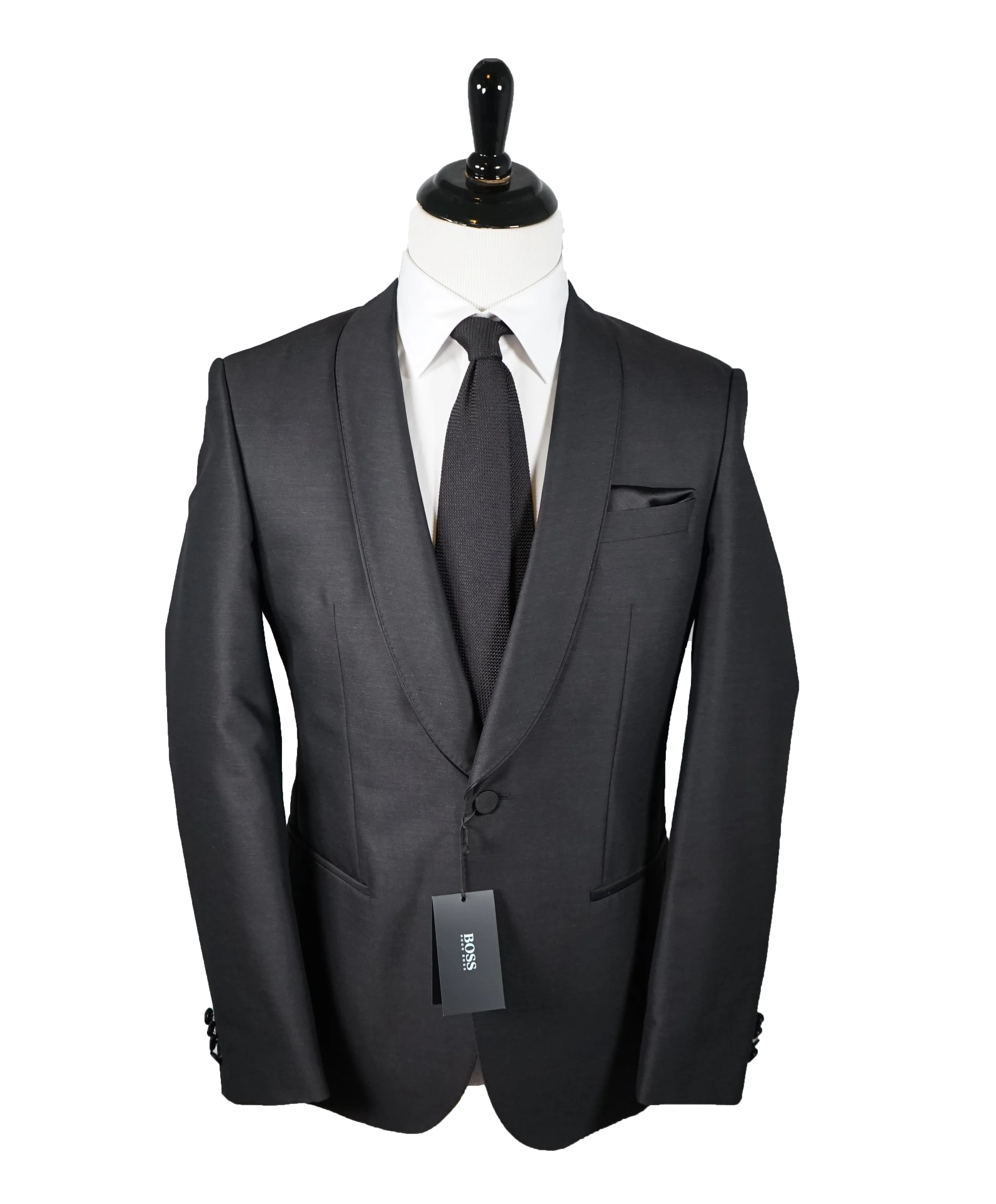 HUGO BOSS - Shawl Collar Satin tipped 1-Button Tuxedo Suit - 38R
