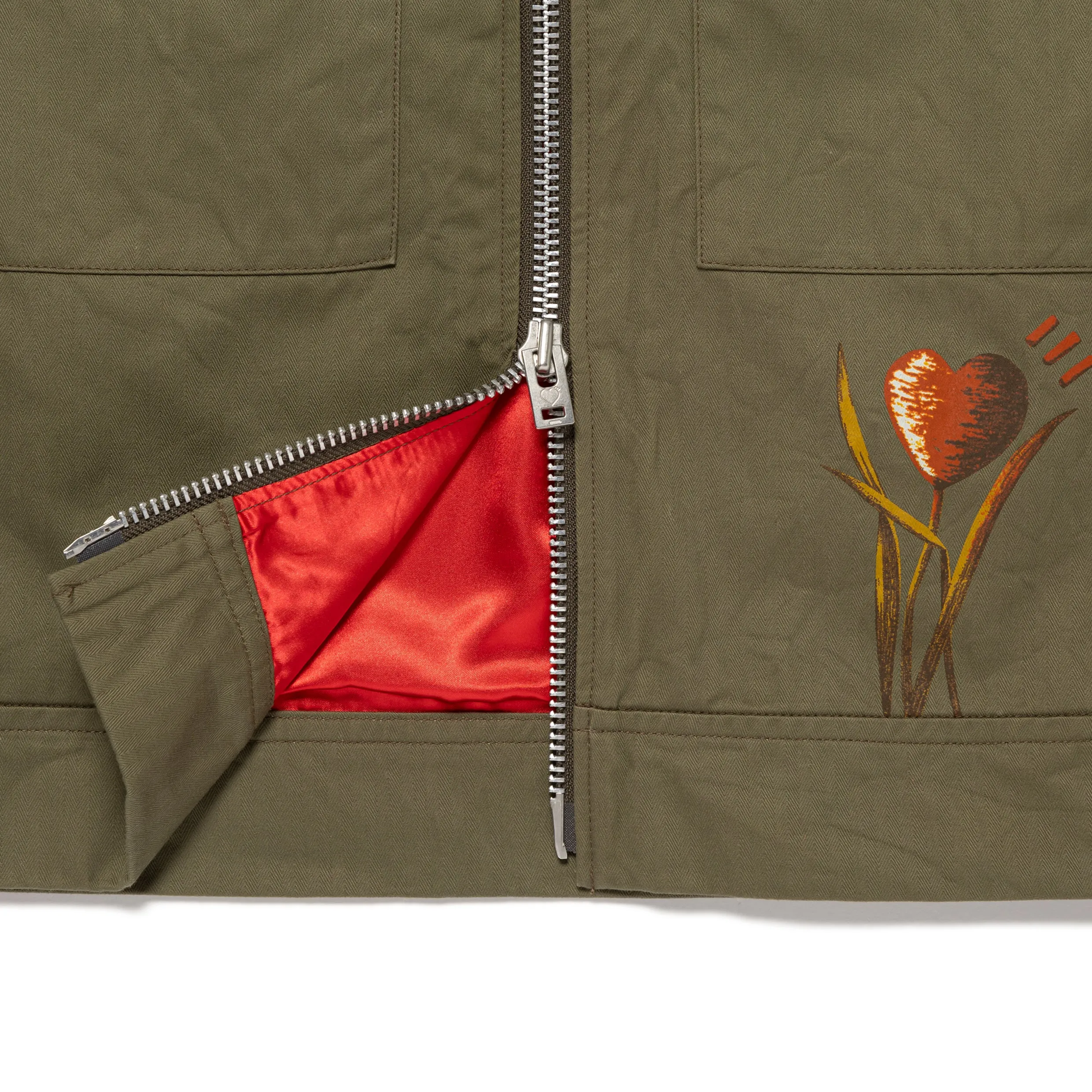 Human Made Military Jacket Olive Drab HM29JK016