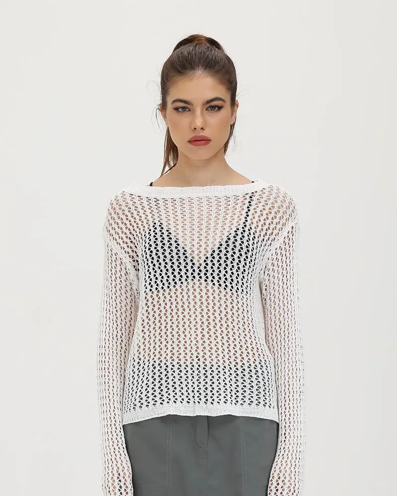 Italian Coast Knit Crochet Sweater