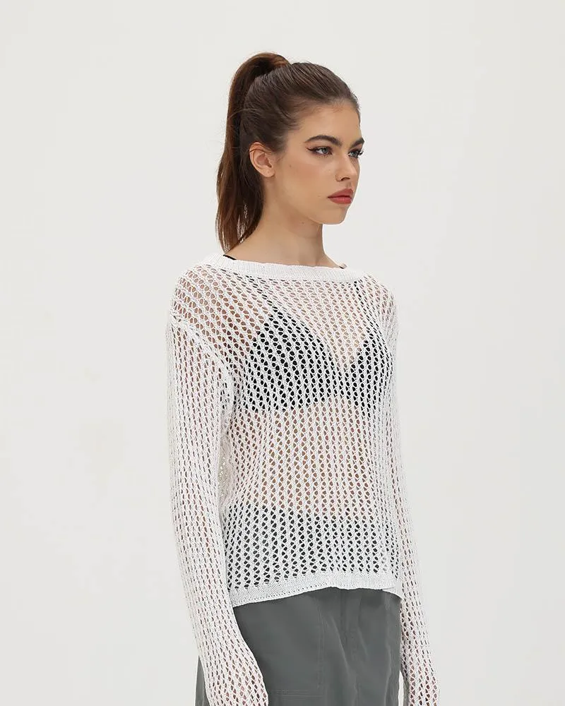 Italian Coast Knit Crochet Sweater