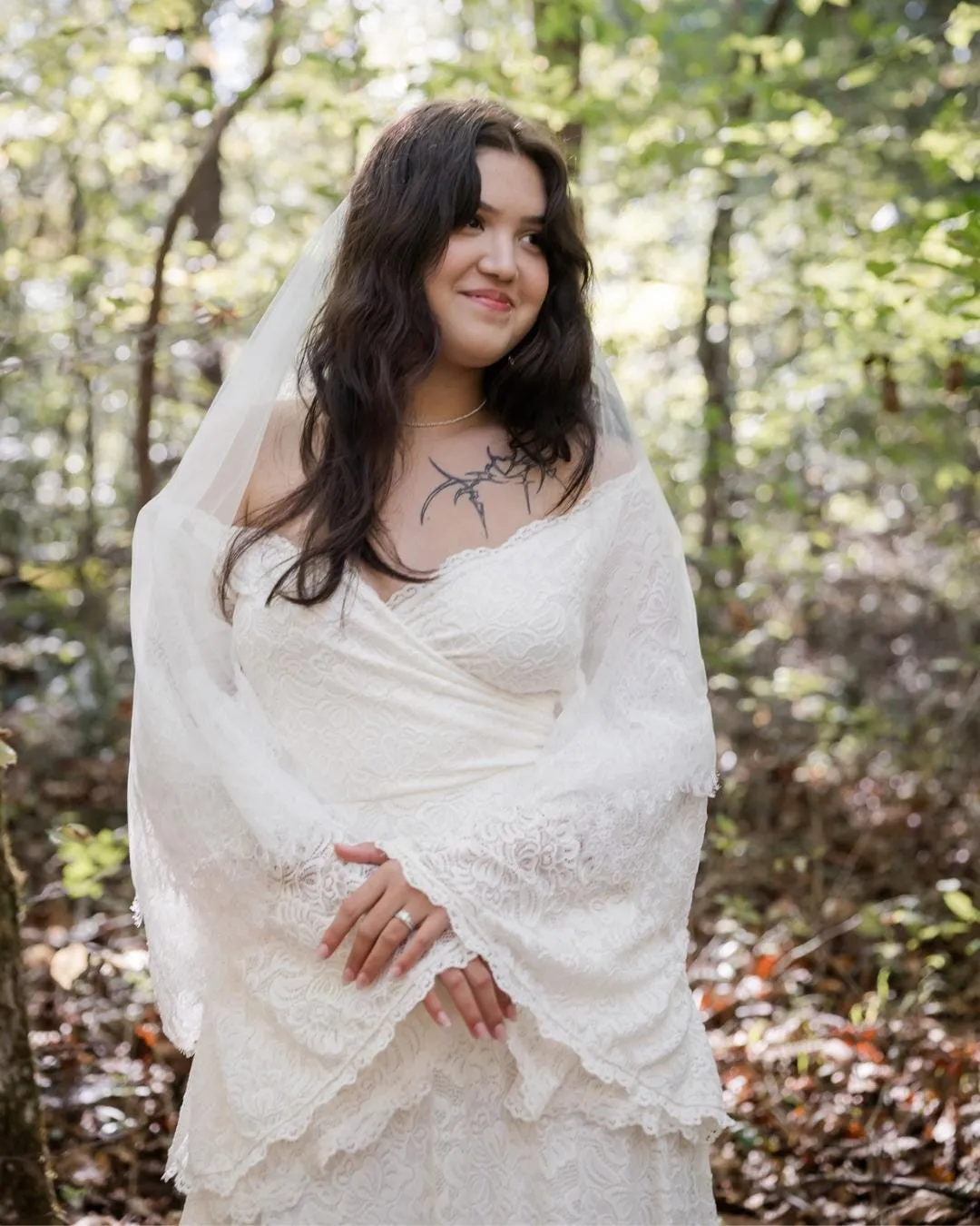 Ivory Off the shoulder dress #1279