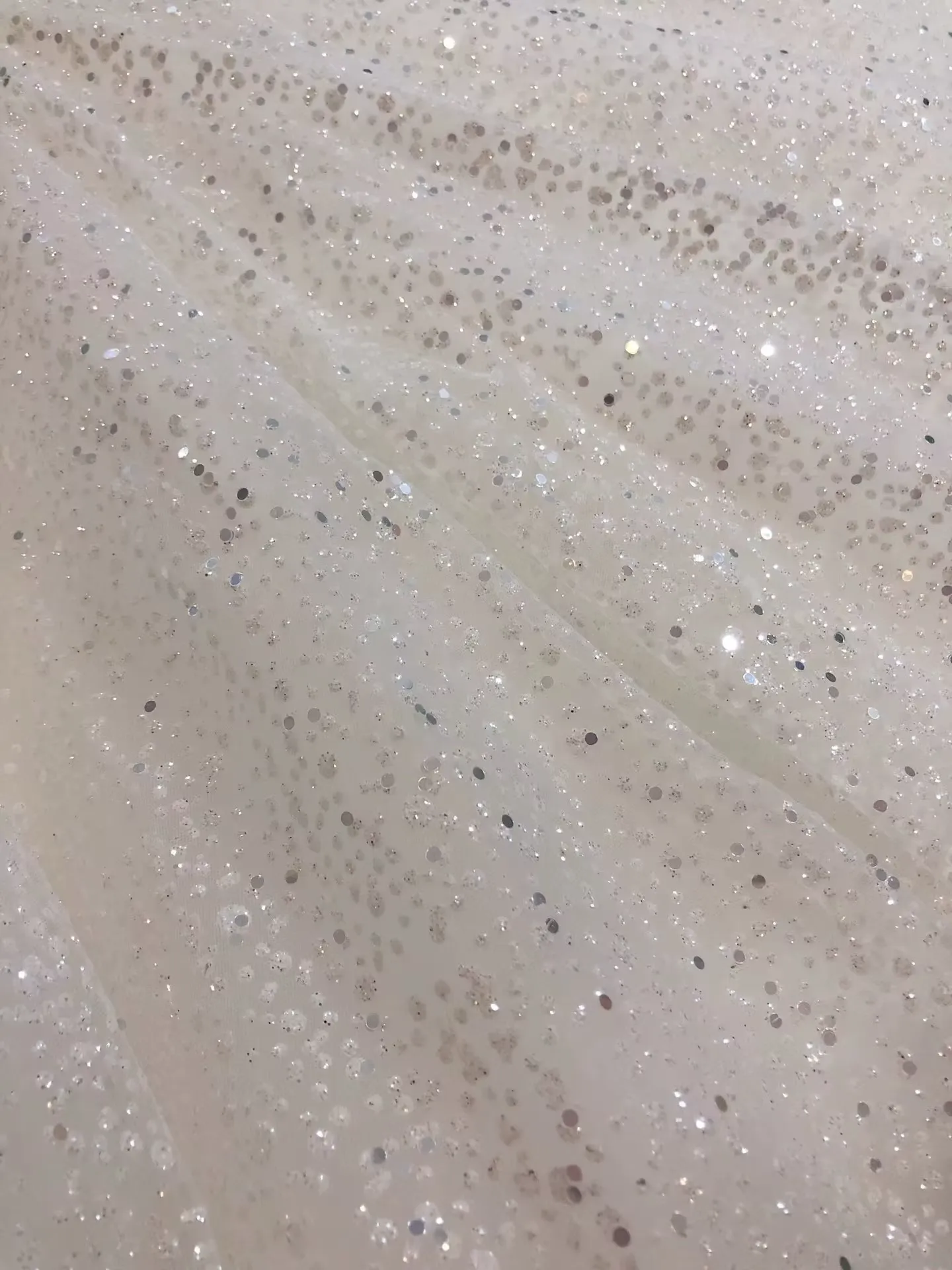 JazzHer Pretty A Line Spaghetti Straps Silver Sequin Long Prom Dress Evening Dresses (PRE-ORDER)