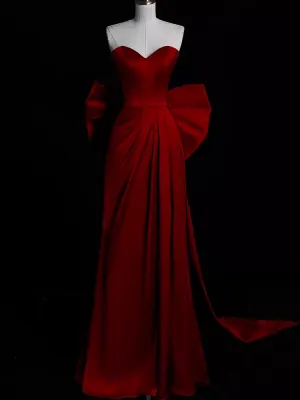 JazzHer Sexy Mermaid Long Red Prom Dresses D  (PRE-ORDER)