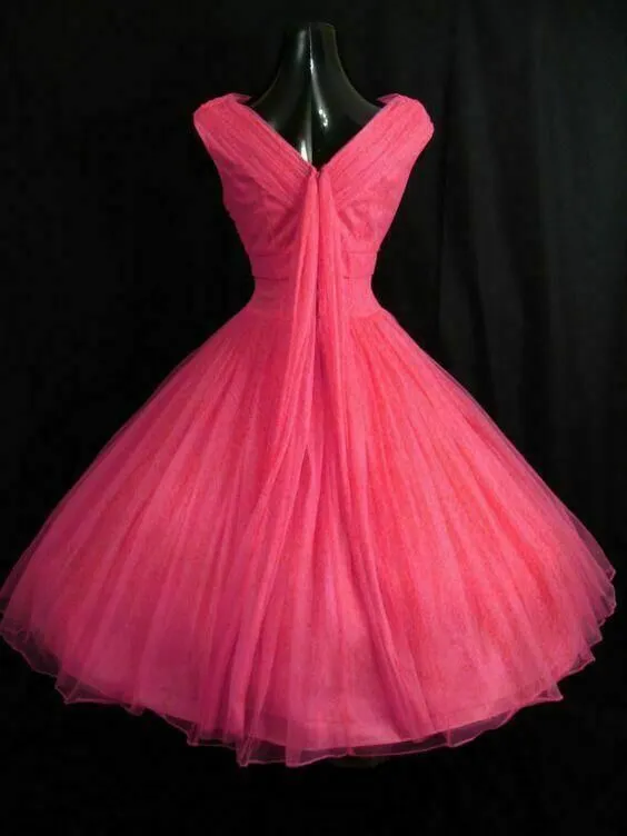 JazzHer Vintage 's Short Tulle Knee Length Sleeveless Homecoming Dresses (PRE-ORDER)
