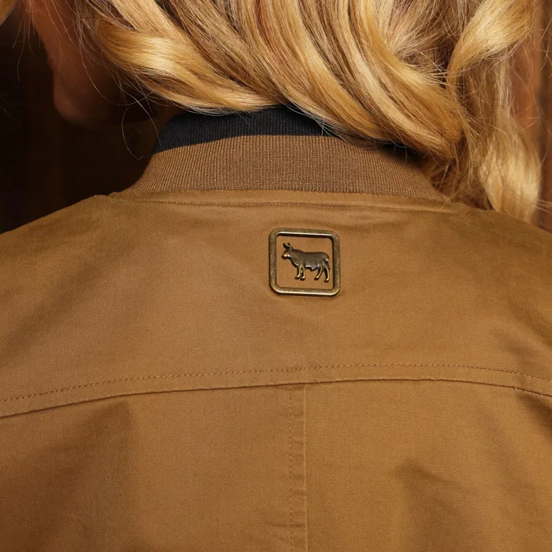 Kingsley Heath Military Luxe Bomber Jacket - Olive