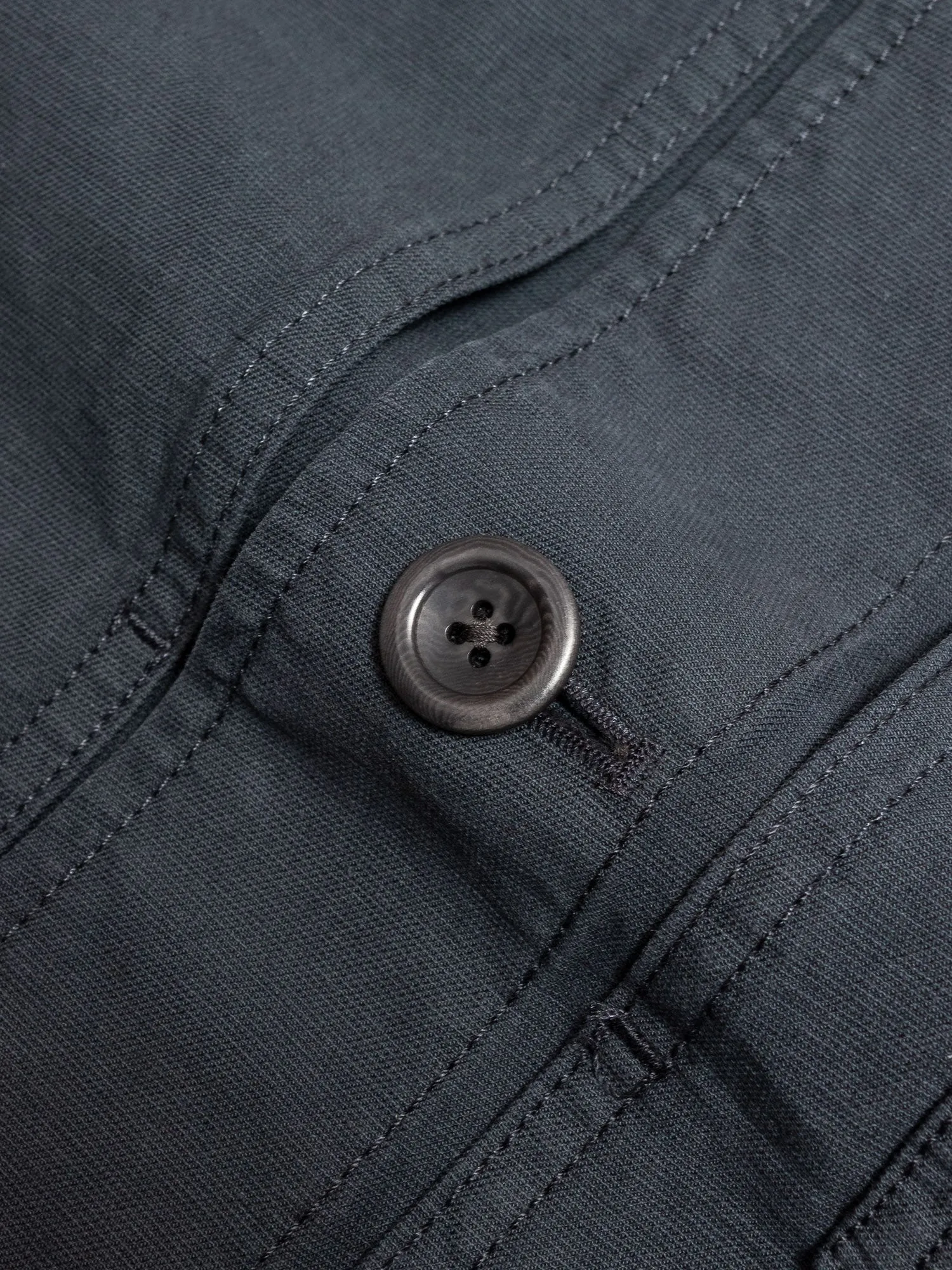 Kyle Cotton Linen Jacket in Slate Grey