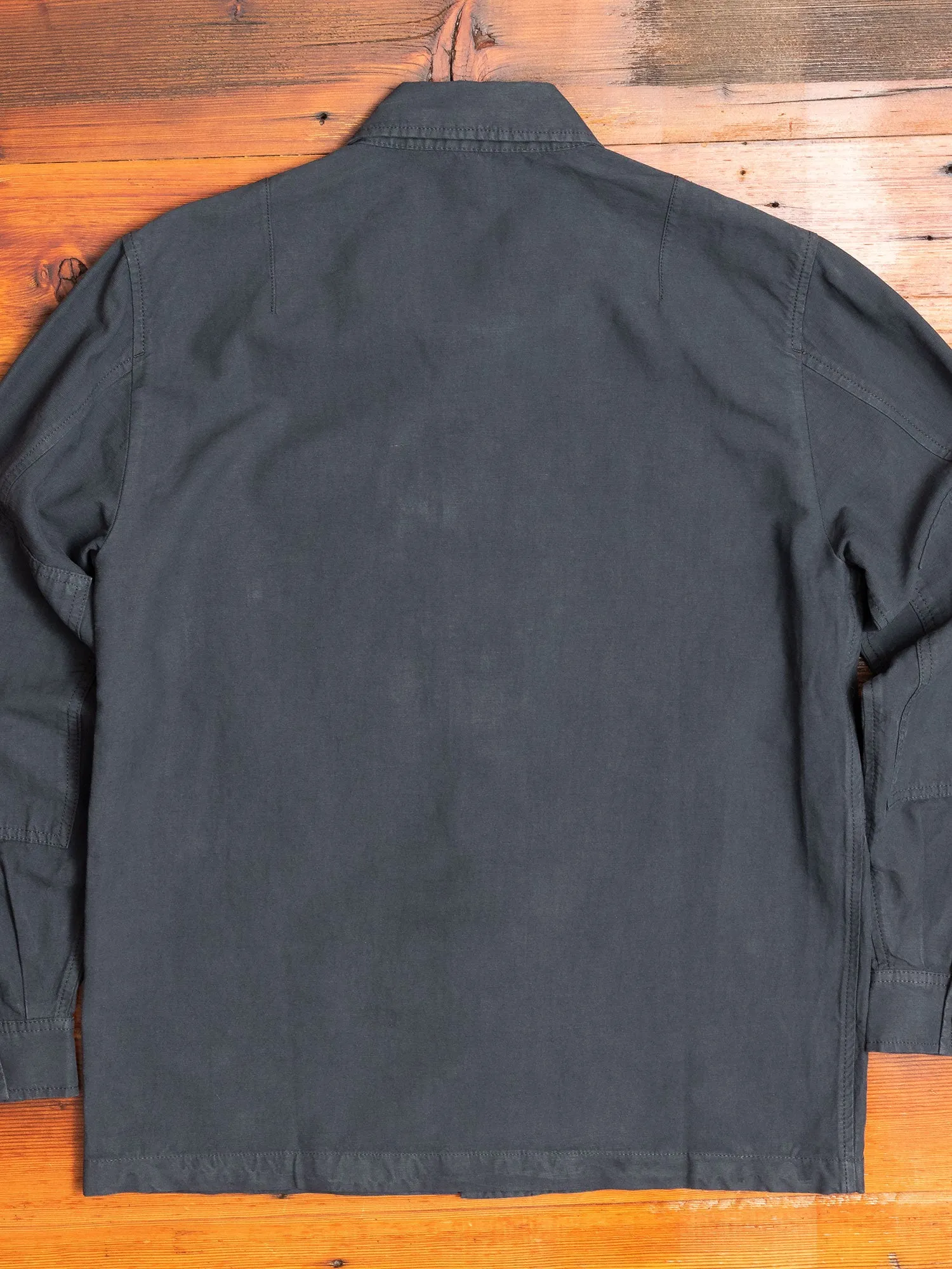 Kyle Cotton Linen Jacket in Slate Grey