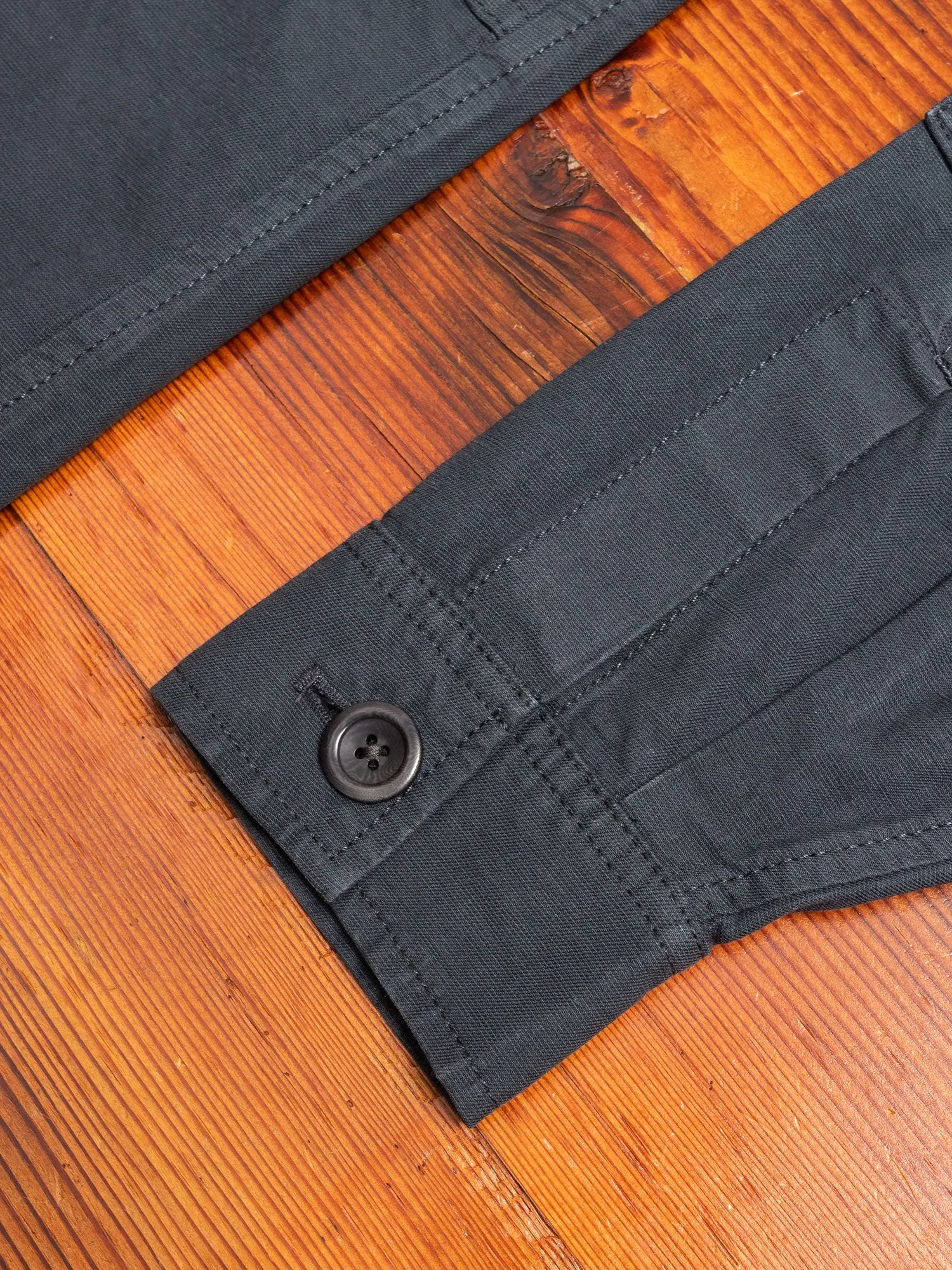 Kyle Cotton Linen Jacket in Slate Grey