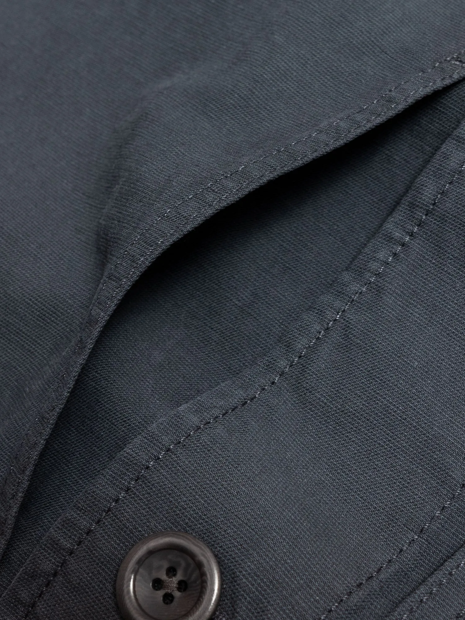 Kyle Cotton Linen Jacket in Slate Grey