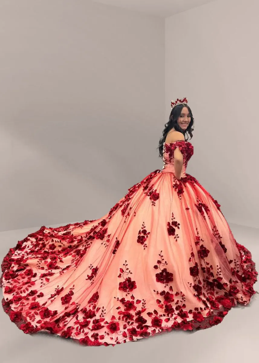 Lace Quinceanera Dresses Ball Gown Off shoulder Dresses
