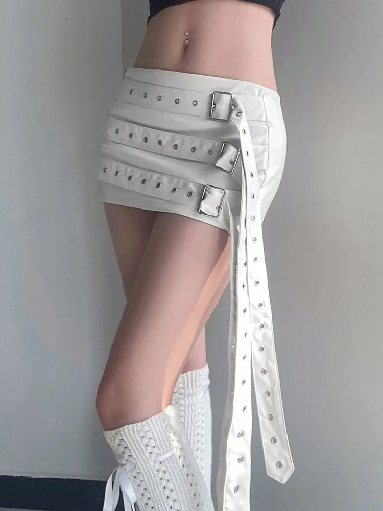 Lace-Up Blazer   High-Waisted Skirt Suit