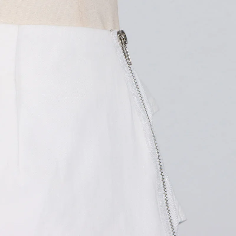 Lace-Up Blazer   High-Waisted Skirt Suit