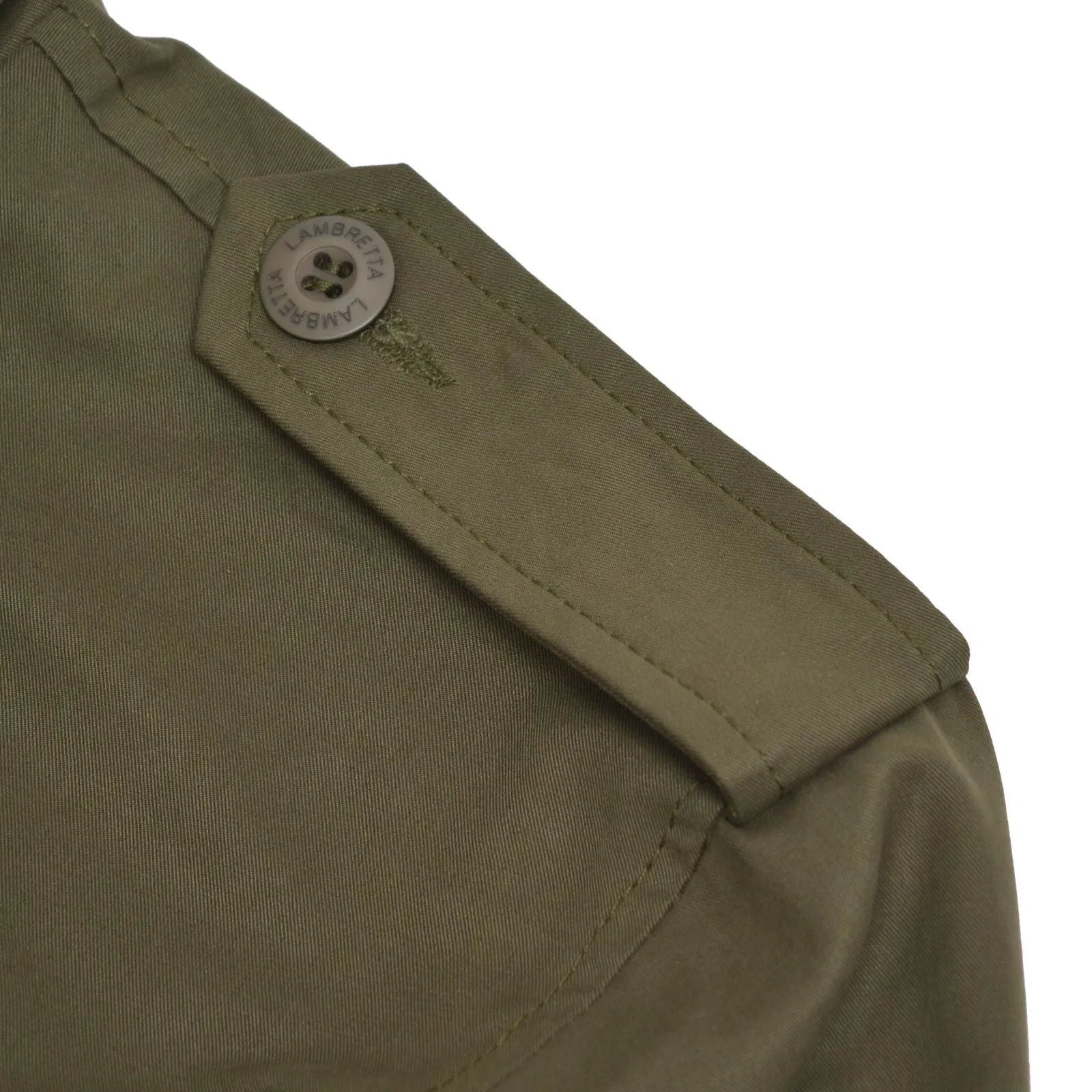 Lambretta Mens M-65 Military Jacket - Khaki