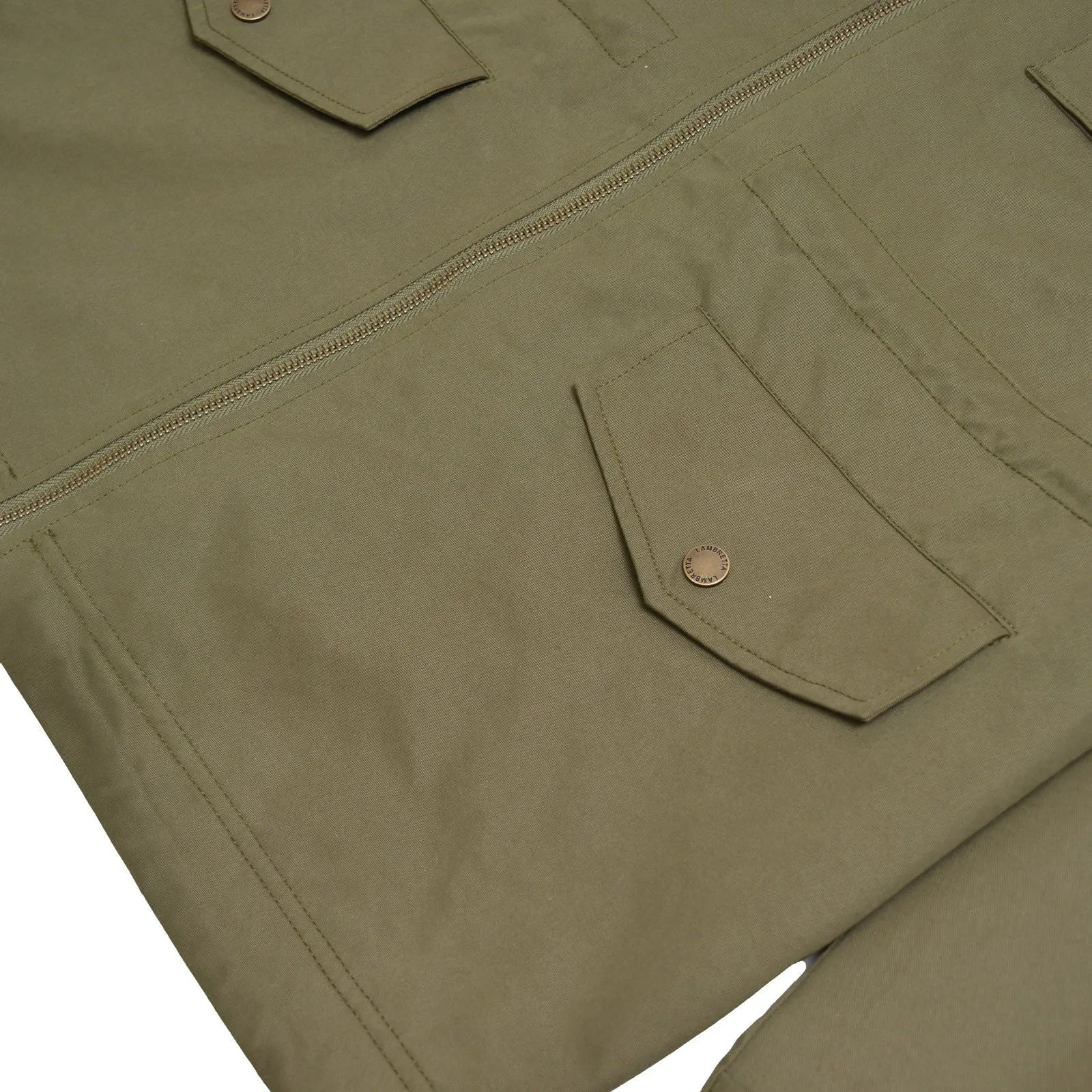 Lambretta Mens M-65 Military Jacket - Khaki
