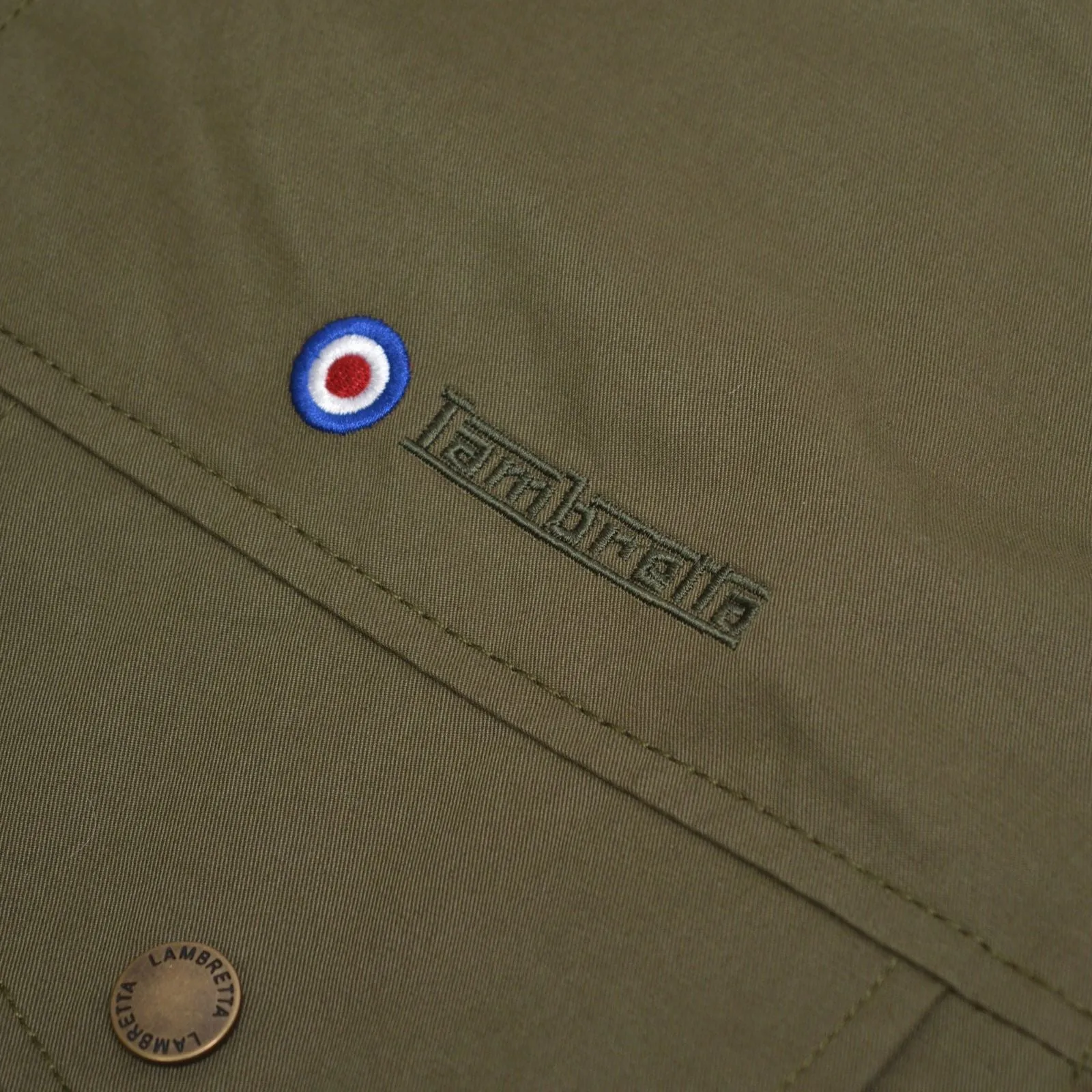 Lambretta Mens M-65 Military Jacket - Khaki