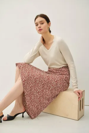 Lela Leapord Print Skirt
