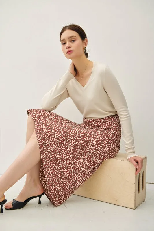 Lela Leapord Print Skirt
