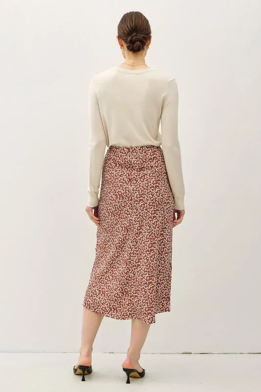 Lela Leapord Print Skirt