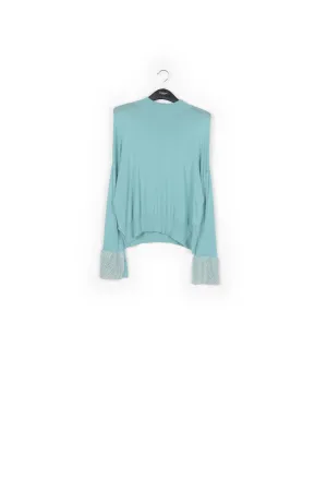 Light blue turtleneck sweater