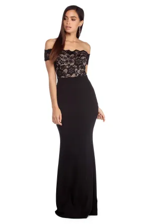 Lola Off The Charming Shoulder Lace Dress