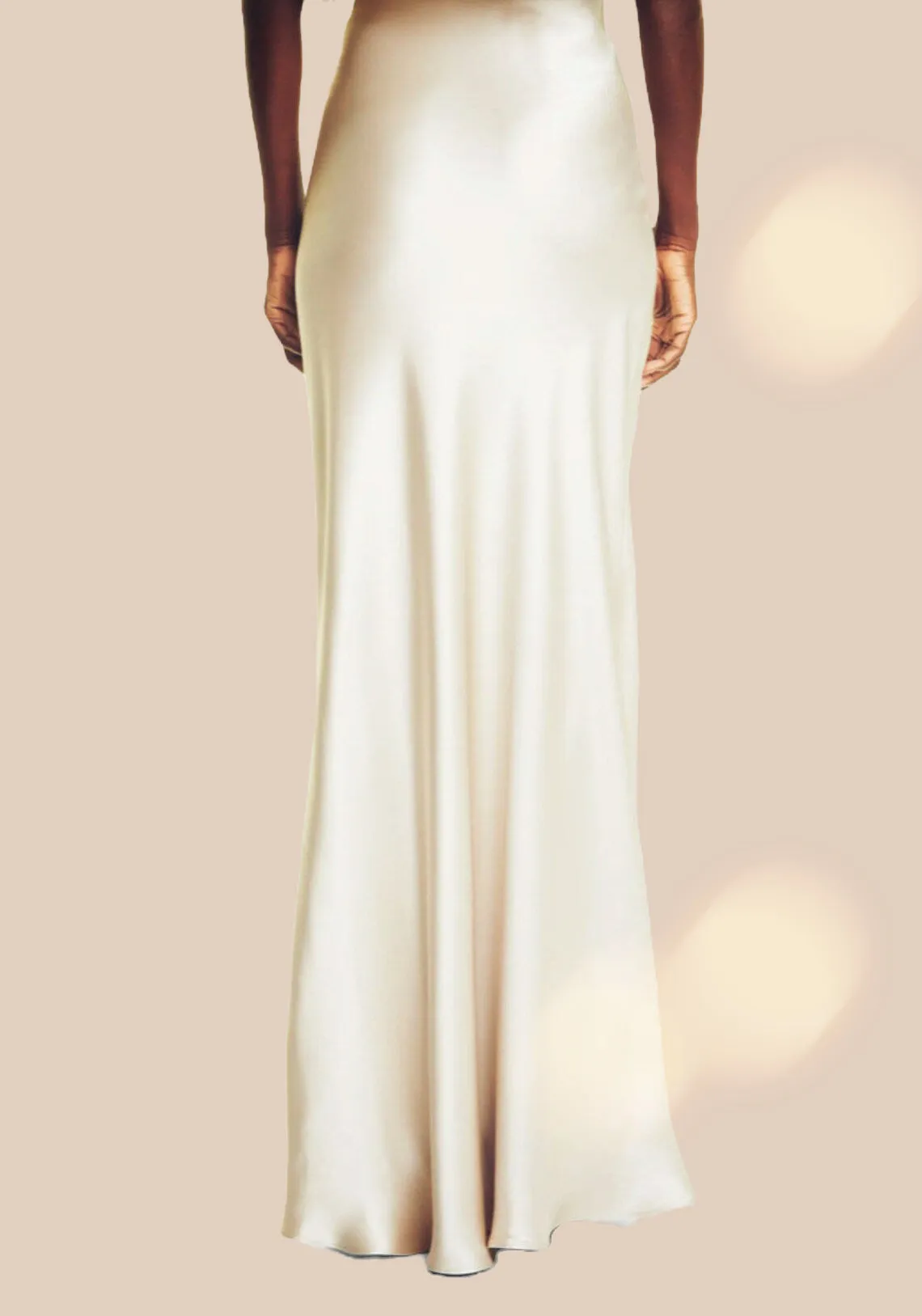 Long Satin skirt